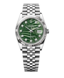 롤렉스 데이저스트 41mm 126334  Full 904L Diamond Mop Olive Green Palm Motif Dial Jubilee[CLEAN]