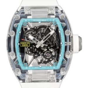 리차드밀 RM035 41mm 'Crystal Clear' Crystal Rubber Strap Skeletonized Blue Dial[SONIC]
