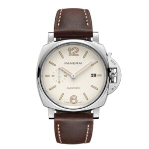 파네라이 루미노르 Due 42mm PAM01046 Steel Leather strap White Dial[VS]
