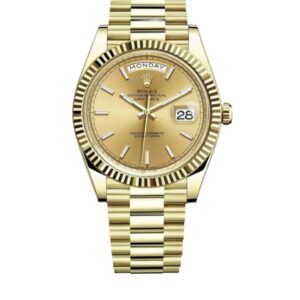 롤렉스 데이데이트 40mm Counterweight 228238-0003 Full Yellow Gold Champagne Dial[ARF]