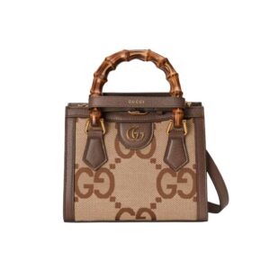 [프리미엄/해외배송]구찌 다이애나 뱀부 미니 토트백(GG점보/브라운)