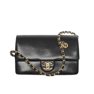 [프리미엄/해외배송]샤넬 빈티지 클래식 스몰 플랩 백(블랙/금장/캐비어)