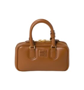 [프리미엄/해외배송]미우미우 아르카디 가죽 미니 백(코냑)