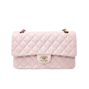 [프리미엄/해외배송]샤넬 클래식 플랩 백 미디엄(핑크/금장/캐비어)