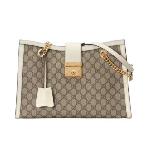 [프리미엄/해외배송]구찌 패들락 미디엄 숄더백(GG수프림/화이트)