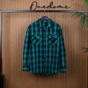 [국내배송]크롬하츠 벨벳로고 체크셔츠