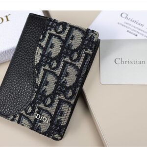 [국내배송]디올 [Christian Dior] 수입프리미엄급 SADDLE 2단 카드 지갑 신상