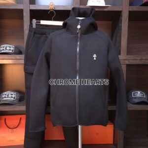 [국내배송]크롬하츠 크로스 메탈스터드 네오플렌 집업 셋트