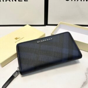 [국내배송]버버리 런던 체크 지퍼 어라운드 장지갑