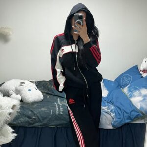 [국내배송]아디다스 삼각자수 후드집업 세트