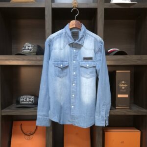 [국내배송]미우미우 시그니쳐 워싱 연청데님셔츠