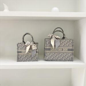 [국내배송]디올 오블리크 자수 스몰 토트백