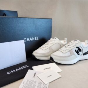 [국내배송]샤넬 CC로고 메쉬 카프스킨 스니커즈