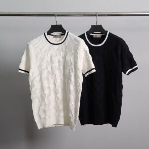 [국내배송]보테가 베네타 엠보패턴 라운드 반팔 니트