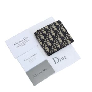[국내배송]디올 오블리크 자카드 반지갑