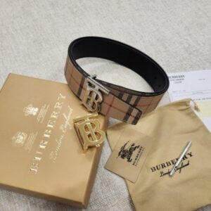 [국내배송]버버리 리버서블 체크 양면벨트