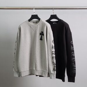 [국내배송]크롬하츠 레더말굽 오버핏 맨투맨