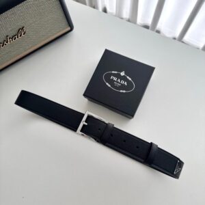 [국내배송]프라다 삼각 로고 사피아노 벨트