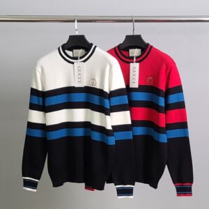 [국내배송]구찌 자수로고 라인 캐시미어 니트