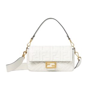 [프리미엄/해외배송]펜디 바게트 백 미디엄 FF(화이트)