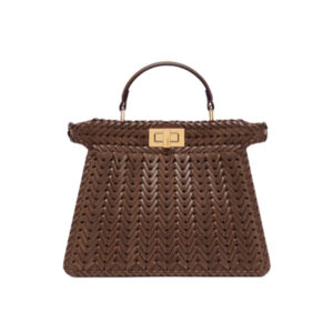 [프리미엄/해외배송]펜디 피카부 백 스몰 I See U 인터레이스(브라운)